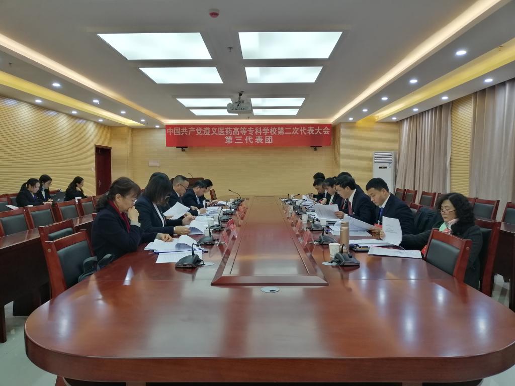 中國共產(chǎn)黨遵義醫藥高等專(zhuān)科學(xué)校第二次代表大會(huì )第二代表團會(huì )議